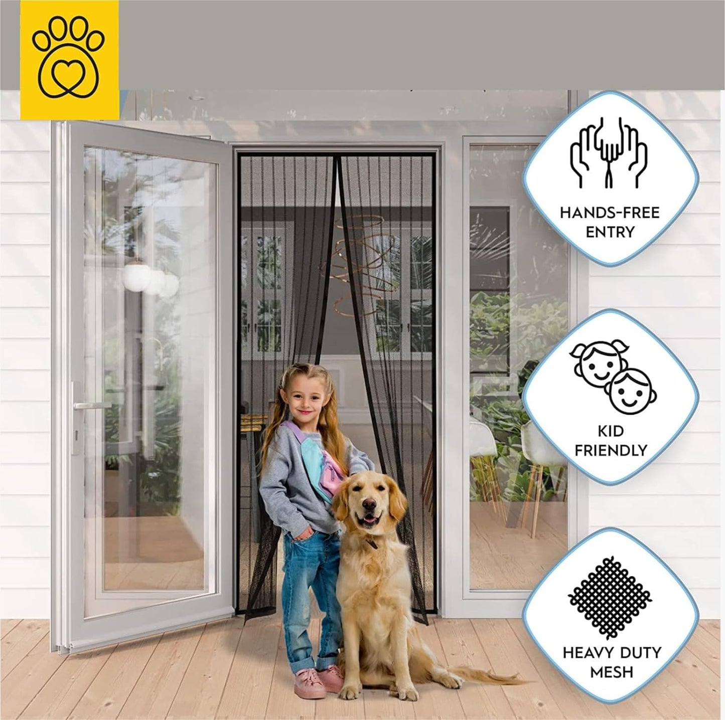 Mesh Magnetic Mosquito Screen Door Net Curtain