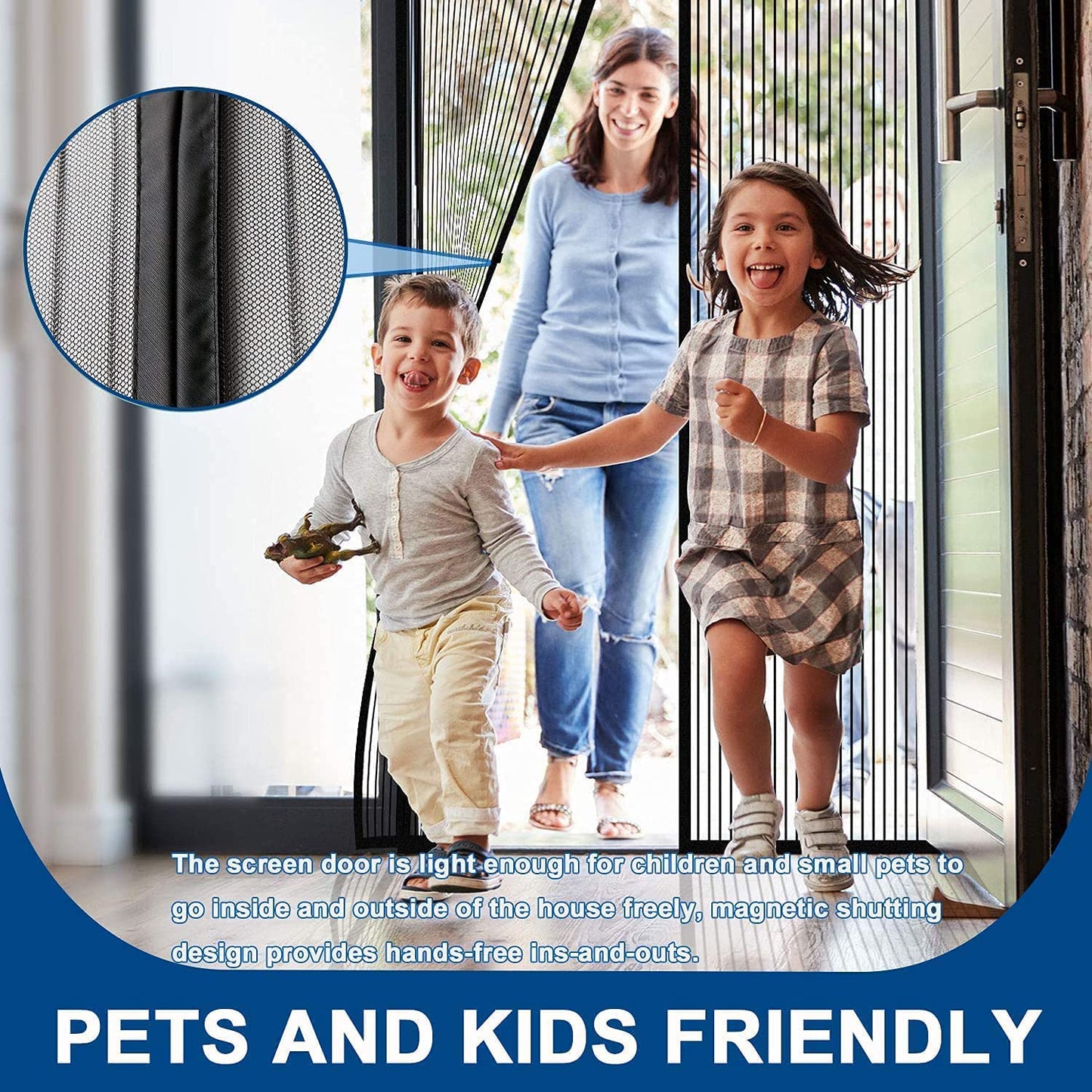 Mesh Magnetic Mosquito Screen Door Net Curtain