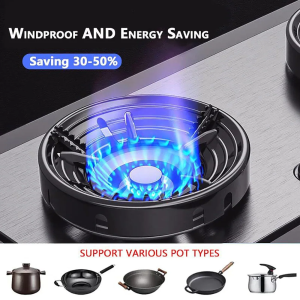 Fire & Windproof Energy Saving Gas Stove Stand (Buy 1 Get 1 Free)